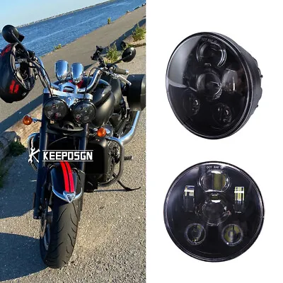 2pc 5.75  LED Headlight 6500K Hi/Lo Projector For Triumph Rocket 3 Roadster 2018 • $85.89