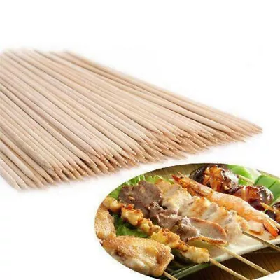 £2.99 • Buy 150 X 30CM High Quality Long Bamboo BBQ Skewers For Kebabs Fruits Meat Sticks