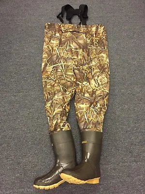 NEW Kobuk Men's Max-4 Camo Premium Breathable Hunting Wader Lug Boots Size 13R • $184.99