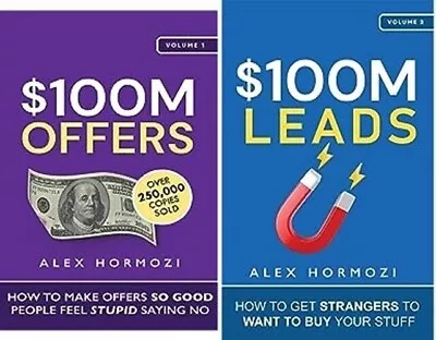 $100M Offers(Vol.1) + $100M Leads(Vol.2): By Alex Hormozi English And Paperback • $16