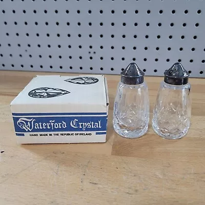 Vintage Waterford Crystal Salt And Pepper Shakers NEW IN BOX 141-318 • $29.99