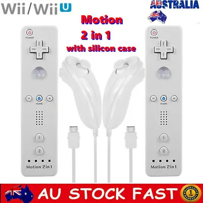 Wii Motion Plus Wireless Remote Controller Nunchuck For Nintendo Wii&Wii U Games • $14.24