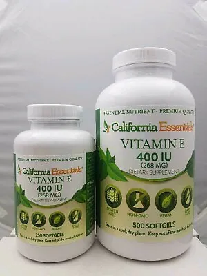 400iu VITAMIN E (E400)-SKIN-ANTI AGING-INFLAMMATION SUPPORT-EYECARE-CHOOSE SIZE • $299.99