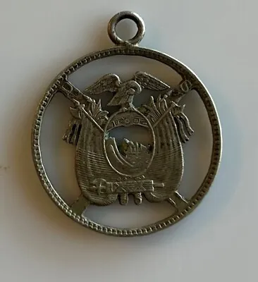 Ecuador Coat Of Arms Carved Coin Nice Item • $65