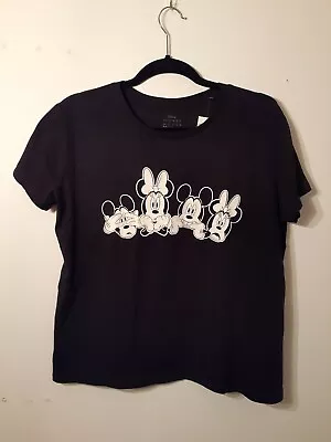 Mickey Mouse T-shirt Disney Youth XL Top Shirt Kid Part Wireframe White Black • $9.99