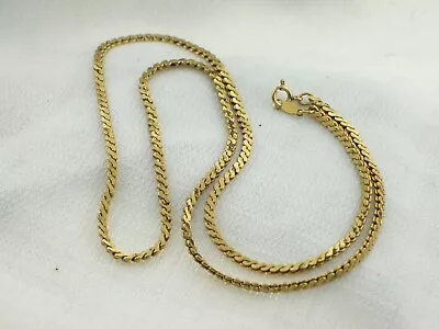 Vintage 14K Gold Filled GF 20 Inch S Link Chain Necklace For Pendants By PPC • $39