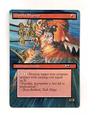 Gorilla Shaman Alliances MTG Magic Hand Painted Altered Extended Art • $3.25