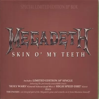Megadeth Skin O' My Teeth 10  Box Set Vinyl UK Capitol 1992 10 Inch EP In • £15.74