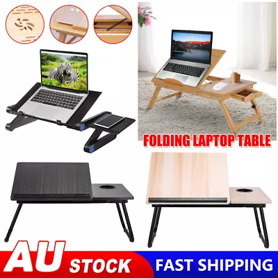 $26.55 • Buy Foldable Laptop Table Bed Lap Standing Desk Read Office For Indoor/Picnic Tray