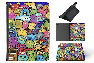 Case Cover For Apple Ipad|cute Monster Collage Sketch • $28.92