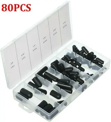 80Pcs 6Sizes Rubber Vacuum Line Cap Assortment Kit For Car Carburetors Manifolds • $21.49