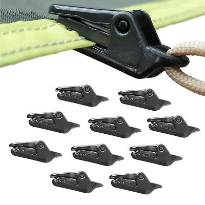 $8.18 • Buy 1/10Pcs Heavy Duty Tarp Clips Clamps Great For Camping Canopies Tents Canvas