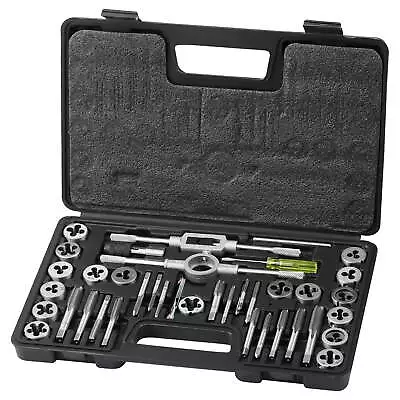 Tap And Die Set 40Pcs Metric Size M3 To M12 Bearing Steel Threading Tool • $19.72