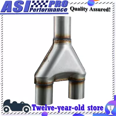 Universal 2.5 Single/2.5  Dual Stainless Steel Y Pipe Adapter Exhaust Pipe.PRO • $58.99