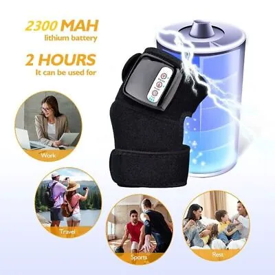 Electric Heating Vibration Knee Joint Pad Brace Massage Therapy Legs Massager US • $28.89