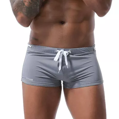 Mens Swimming Trunks Boxers Briefs Swim Shorts Swimwear Swimsuit Beach Shorts • $10.99