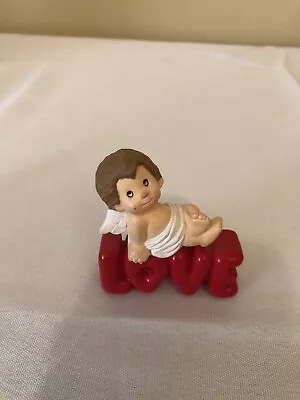 Vintage Hallmark 1983 Valentines Day Merry Miniatures Cupid On LOVE Sign • $5