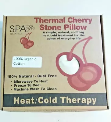 Cherry Stone Thermal Pillow Hot/Cold Pad Organic Cotton • $16.25