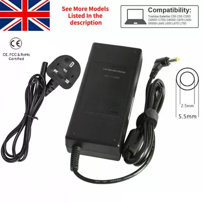 Toshiba 19v 3.42a Pa3715e-1ac3 N17908 V85 Laptop Charger Adapter • £10.99