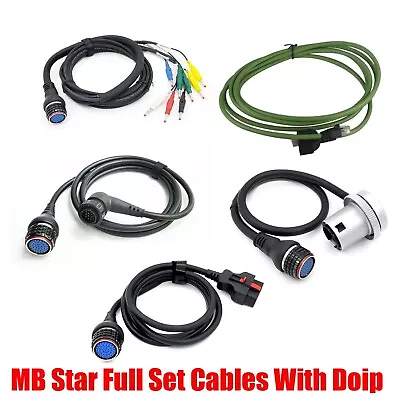Full Set Doip Cables For MB Star C4 SD Connect 5pcs 16pin 14pin Lan 38pin 4pin • $124.99