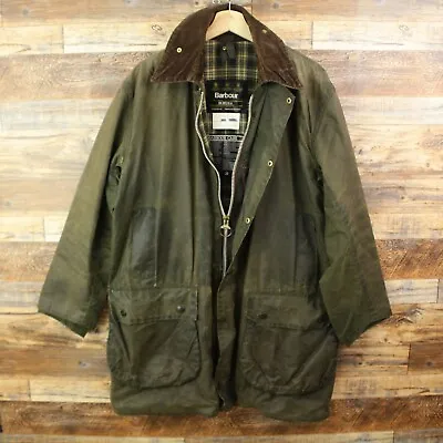 $199.97 • Buy Barbour Border Waxed Mens Jacket Coat Size C40/102CM Full Zip