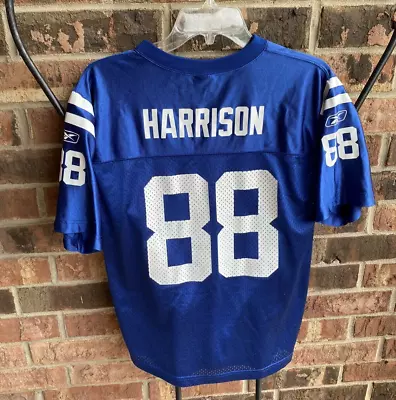 NFL Indianapolis Colts Marvin Harrison 88 Blue Jersey Youth Large 14 16 • $13.97