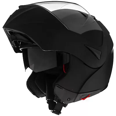 ILM Pre-Owned Dual Visor Flip Up Full Face Motorcycle Helmet Modular DOT 808 • $35