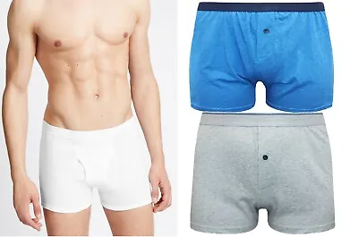 £4.95 • Buy Mens Ex M&S Grey Antimicrobial Cool & Fresh Boxers Trunks Underpants  S - XXL