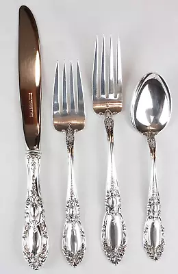 $185 • Buy Towle King Richard 925 Sterling Silver 4 Piece Place Setting No Monogram