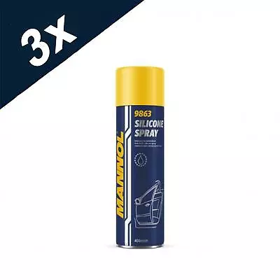 £13.59 • Buy 3x 400ml MANNOL SILICONE SPRAY LUBRICANT HIGH PERFORMANCE MULTI PURPOSE 