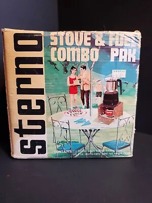 Vintage 1960s Retro Sterno Collapsible Camping Cook Stove W/ Original Box • $9.99