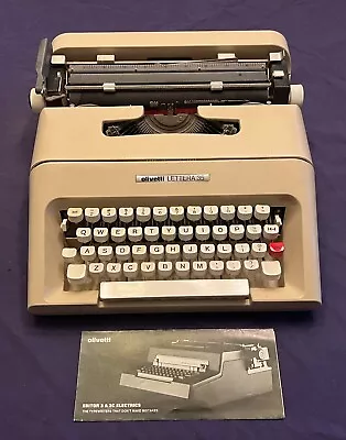 Vintage 1970s Olivetti LETTERA 35 Typewriter Great Working Condition See Video • $49.99