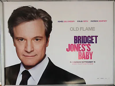 Cinema Poster: BRIDGET JONES'S BABY 2016 (Colin Firth Quad) Renée Zellweger • £12.95
