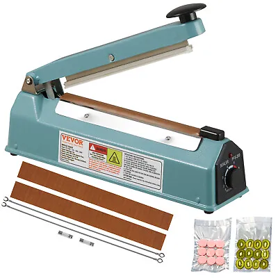 VEVOR 8  Iron Hand Impulse Heat Sealer Machine Poly Bag Sealing For Plastic Bag • $27.54