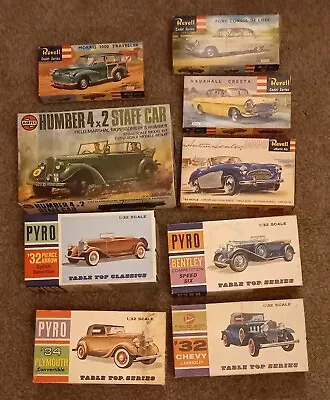 9 X Model Kits - Cars - Job Lot - Various Brands • £51