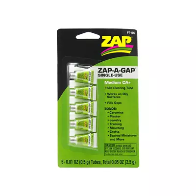 Pacer Technology Zap-A-Gap CA+ Glue (Medium) (5g) (5) • $4.99