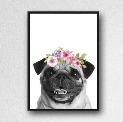 £4.99 • Buy Pug | A4 Poster And Prints | Art Prints | Framed | Wall Art | Poster | Prints 
