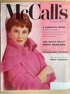 McCALL's MAGAZINE February 1957 Betsy McCall Paper Doll Valentine's Day • $12