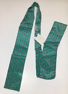 Vintage Royal Silk Bowtie Made In Japan NWT Green Floral • $34.75