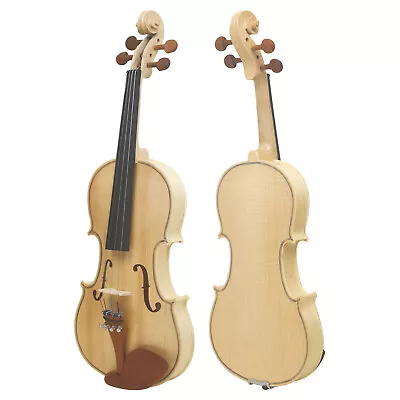 Astonvilla 4/4 Violin Spruce  Maple Craft Tiger  Ebony Parts E7T5 • $132.49