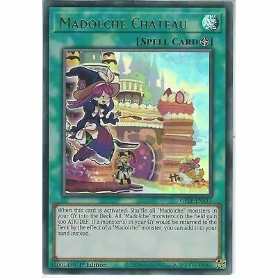 GFTP-EN117 Madolche Chateau Ultra Rare 1st Edition Mint YuGiOh Card • £0.99