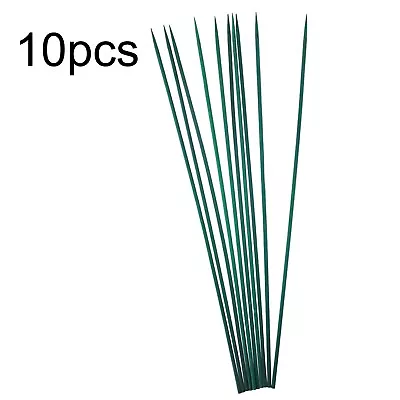 10 Pack Garden Bamboo Plant Support Sticks Canes Pole Tools  Hydroponics NEW • £8.32