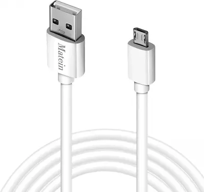 Micro USB Charger Cable 15 Ft Durable Extra Long 2.0 Charge Cord White  • $22.17