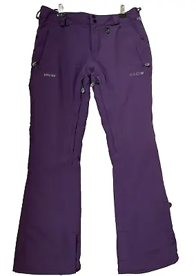 VOLCOM KNOX INS Gore-Tex Snow Pants Women's Size L/G Purple Breathable • $69