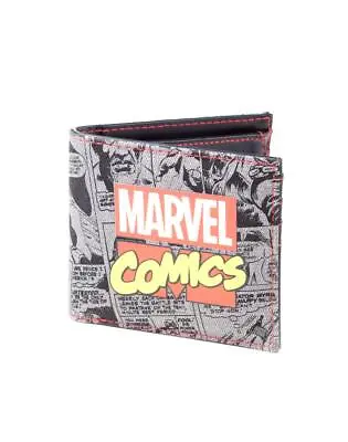 Official Marvel Comics Logo Print - All Over Comic Book Print Bi-fold Wallet  • £18.99