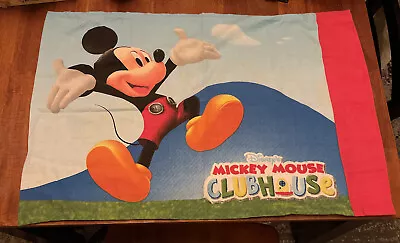 Vintage Disney Mickey Mouse Clubhouse Pillowcase - Donald Mickey Goofy Standard • $9.99