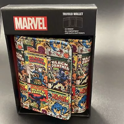 Marvel Black Panther Comic Covers Trifold Wallet • $19.99