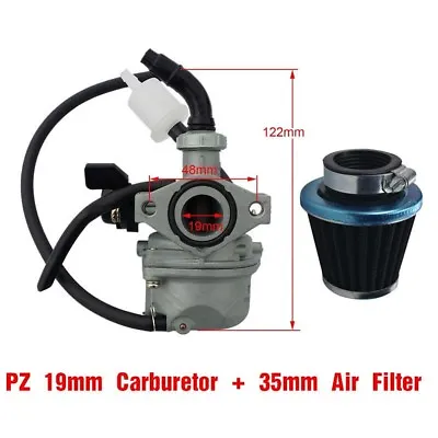 19mm Carburetor PZ19 Carby Air Filter For Atomik 50cc 110cc 125cc ATV Dirt Bike • $38.74