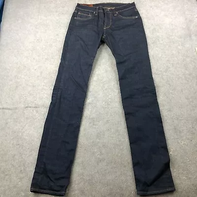 J Brand Jeans Mens 28 Blue Kane Slim Straight Leg Dark Wash Denim Raw 28x34 • $22.89