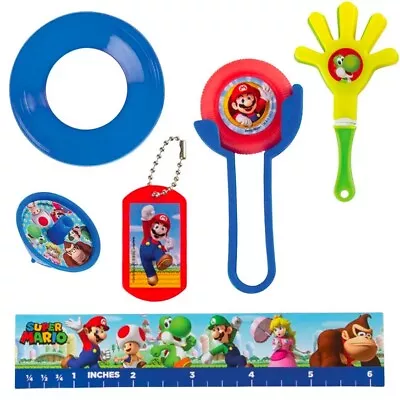 Super Mario Bros Party Supplies MEGA FAVOUR PACK Of 48 Genuine Licensed • $24.95